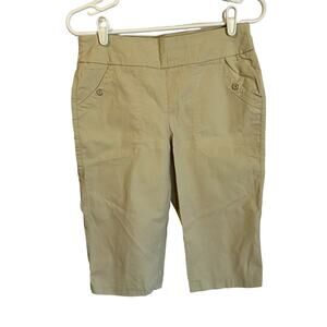 Jamie Sadock Tan Super Stretch Golf Capris Size 8